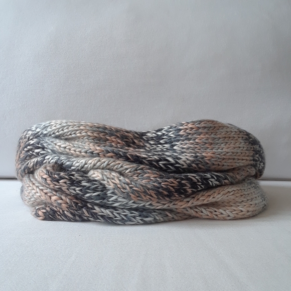 Garage. Cowl Neck Scarf. Greys & Pinks - Picture 3 of 16